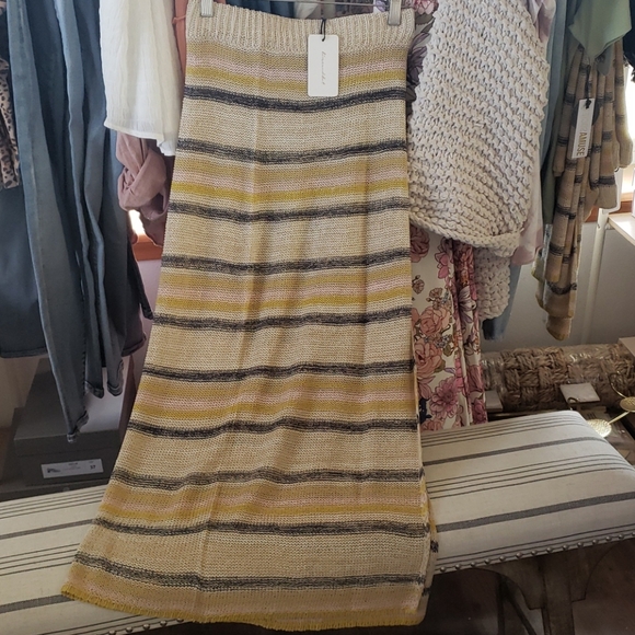 New- Striped Knit Sweater Skirt - Picture 6 of 7
